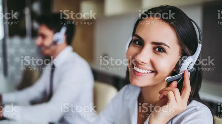 call-center stockbillede